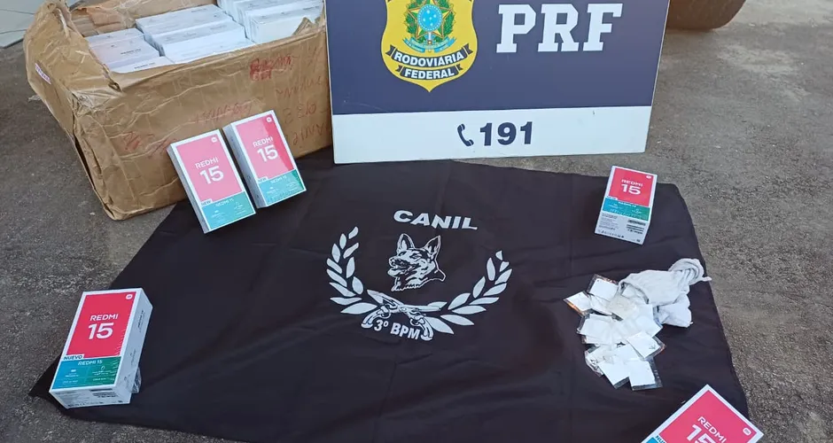 Carga com 58 celulares sem nota fiscal é apreendida em operação na BR-101 em Alagoas