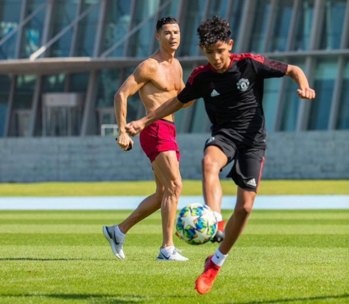 Cristiano Ronaldo e o filho