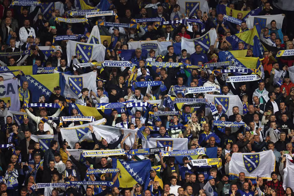 Estádio Bilino Polje, em Zenica, será palco de Bósnia x Itália — Foto: Getty Images