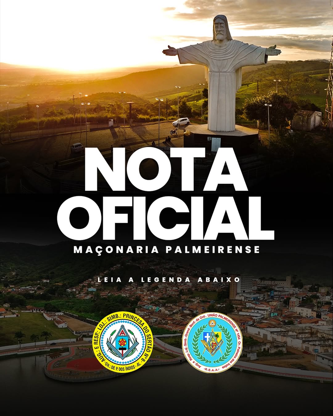 Lojas Maçônicas de Palmeira dos Índios divulgam nota oficial contra possível demarcação de terras indígenas no município