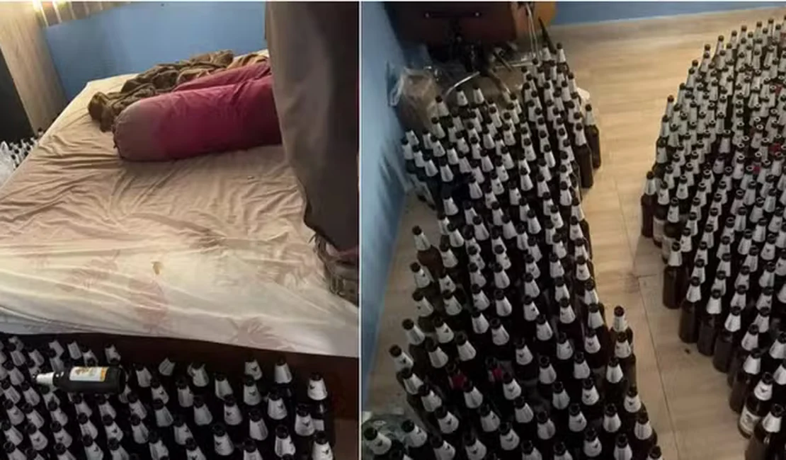 Homem morre rodeado de garrafas após beber apenas cerveja durante um mês