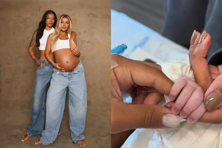 Nasce Zuri, primeira filha de Ludmilla e Brunna Gonçalves