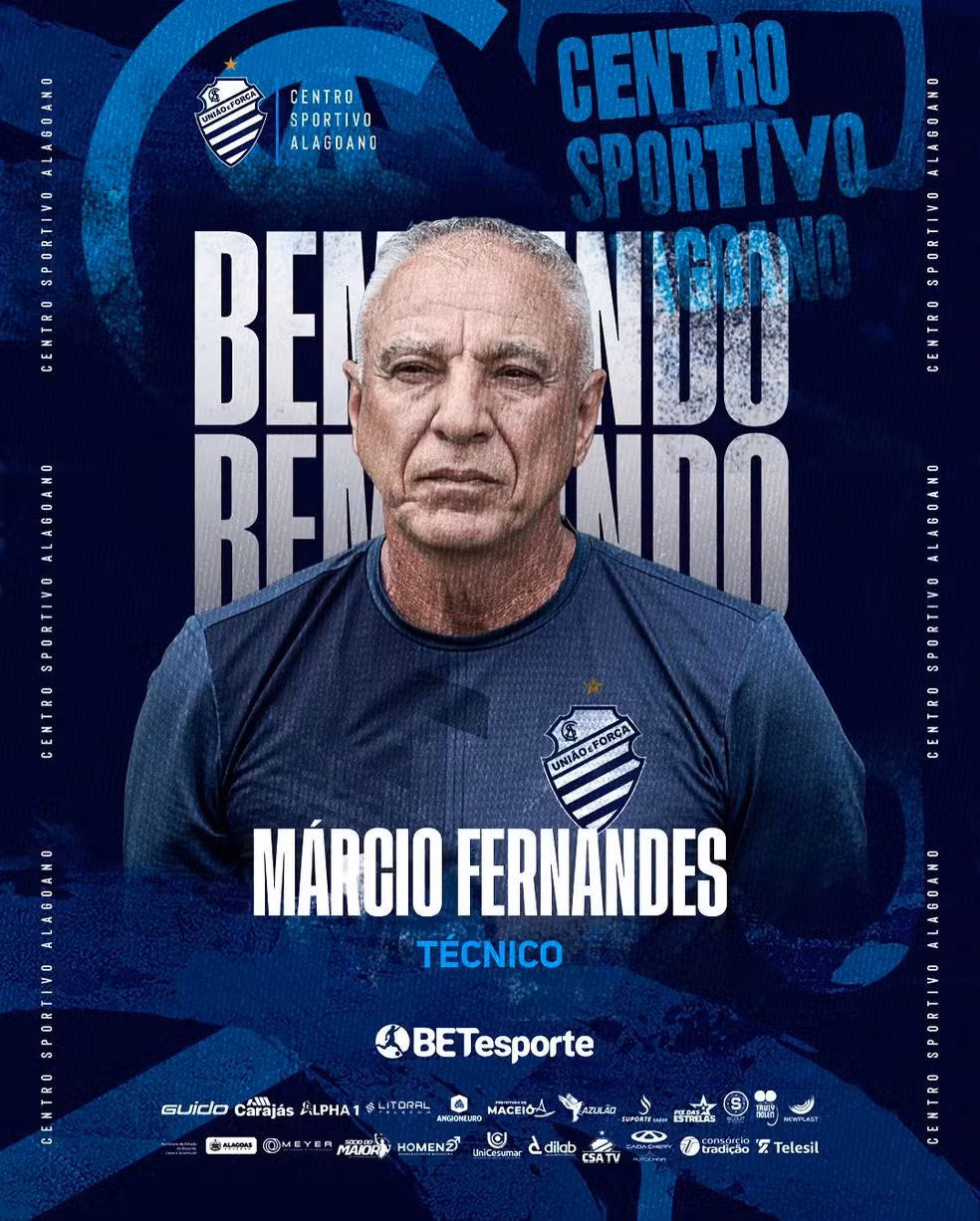 Márcio Fernandes é anunciado pelo CSA — Foto: Divulgação/CSA
