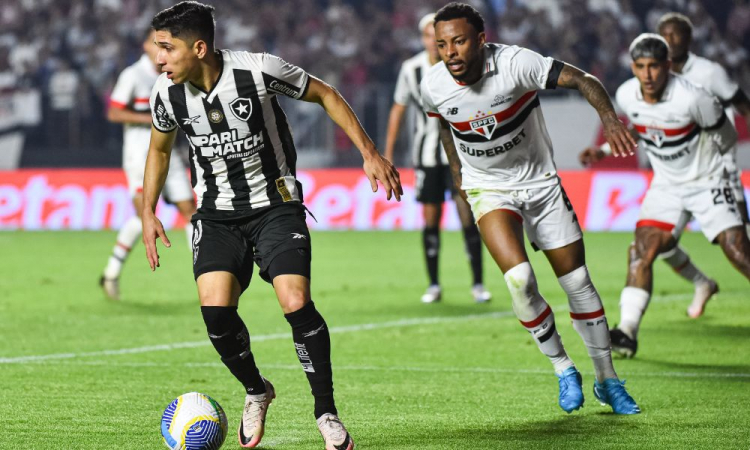 São Paulo e Botafogo empatam em 2 a 2 em jogo aminado