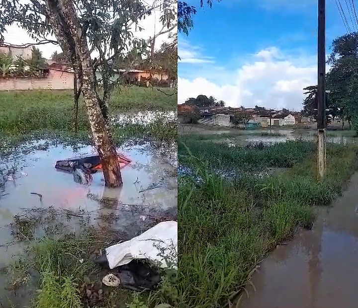 Oito vítimas são resgatadas depois de carro bater em árvore e capotar no Pilar