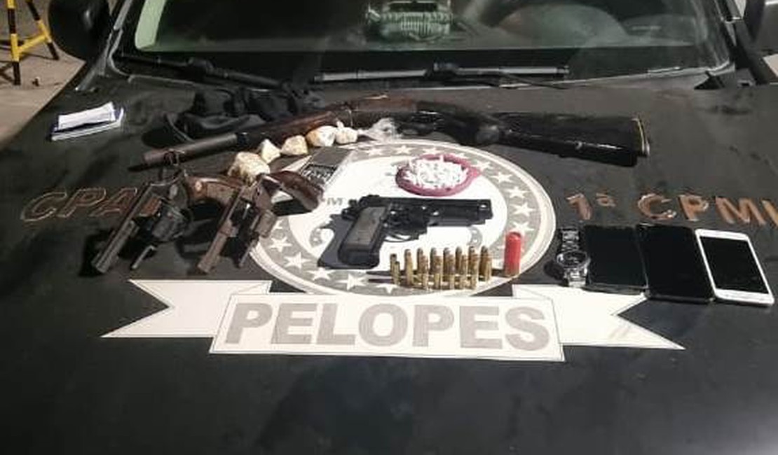 Em uma semana, PM retira das ruas quase 60 armas de fogo em Alagoas