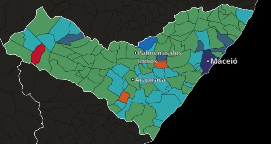 Eleições em Alagoas: MDB elege 65 dos 102 prefeitos em Alagoas; PP faz 27