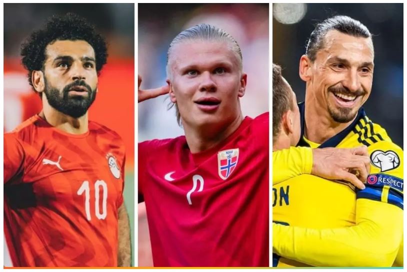 Mohamed Salah, Erling Haaland, Ibrahimovic – Reprodução/Instagram