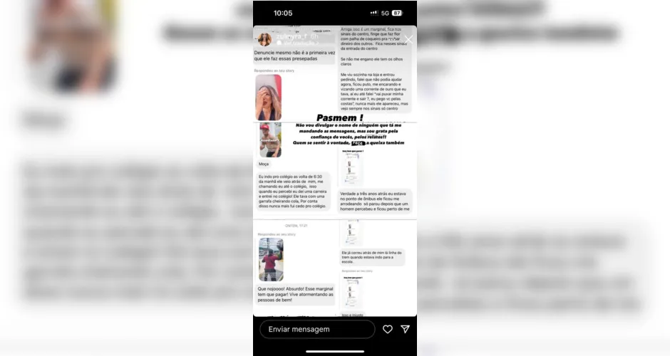 Seguidoras de influencer relatam novos casos de importunação sexual | Foto: Reprodução/Instagram