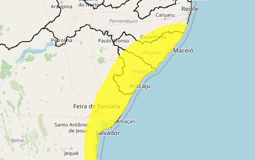 Fim de semana em AL deve ser de chuva intercalada com tempo seco