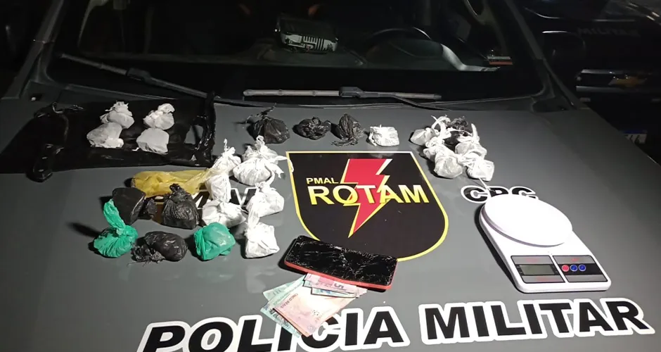 Drogas são encontradas em congelador e suspeito é preso após fuga