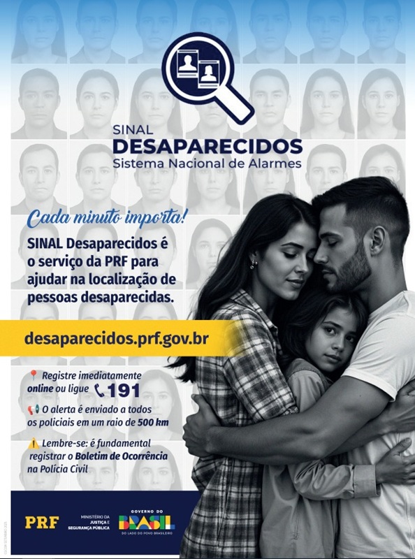 PRF lança sistema nacional para agilizar buscas de desaparecidos em Alagoas