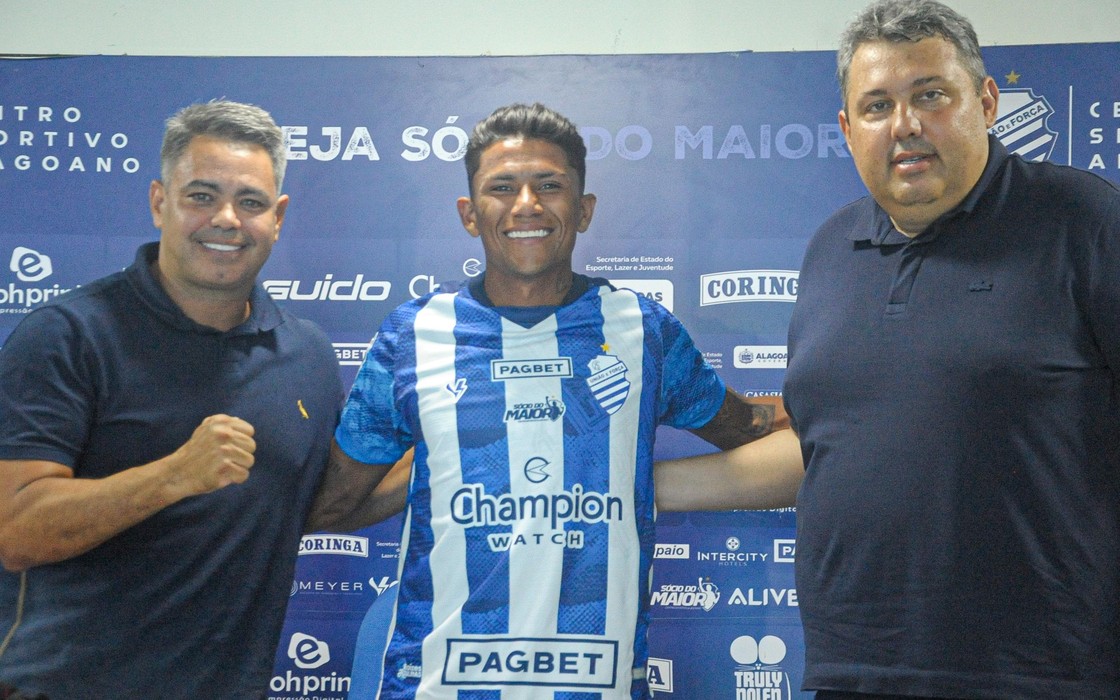 CSA apresenta Lucas Marques, Caio Vitor e Michel Custódio