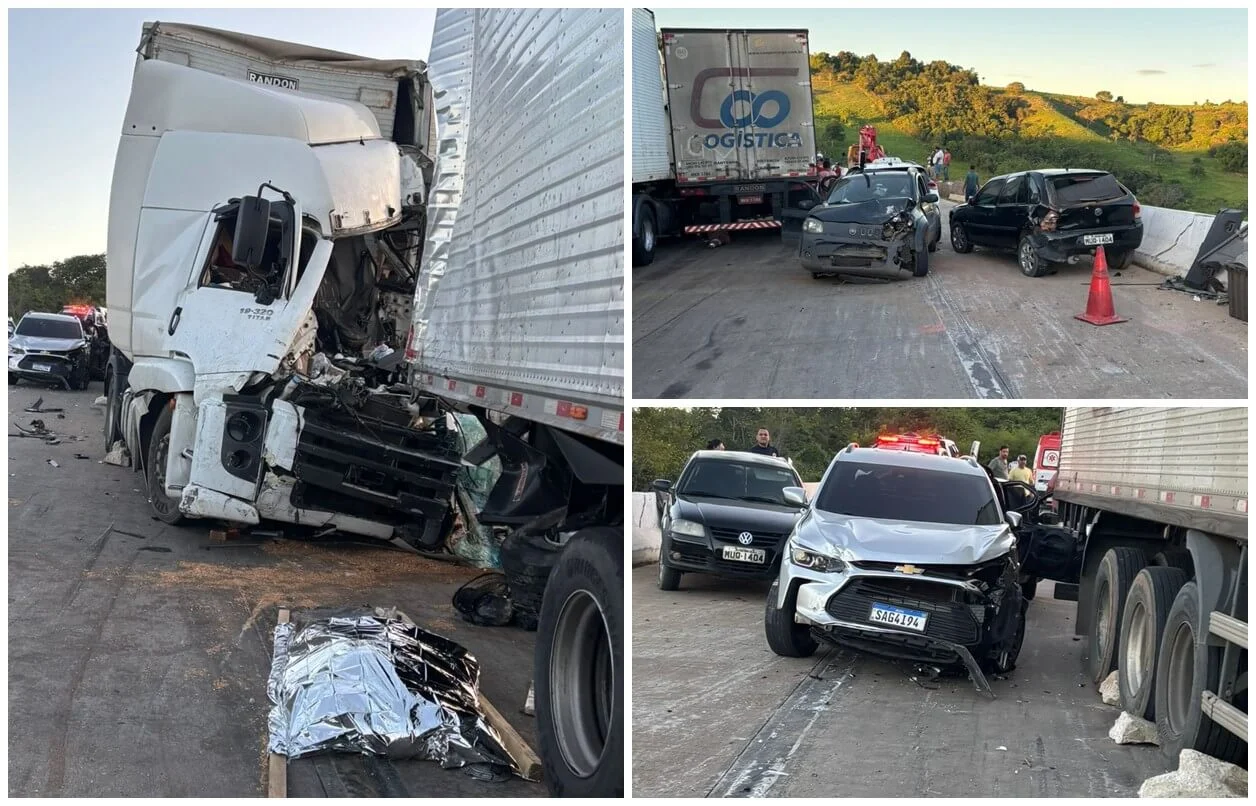 Engavetamento na BR-101 deixa vítima fatal em Alagoas