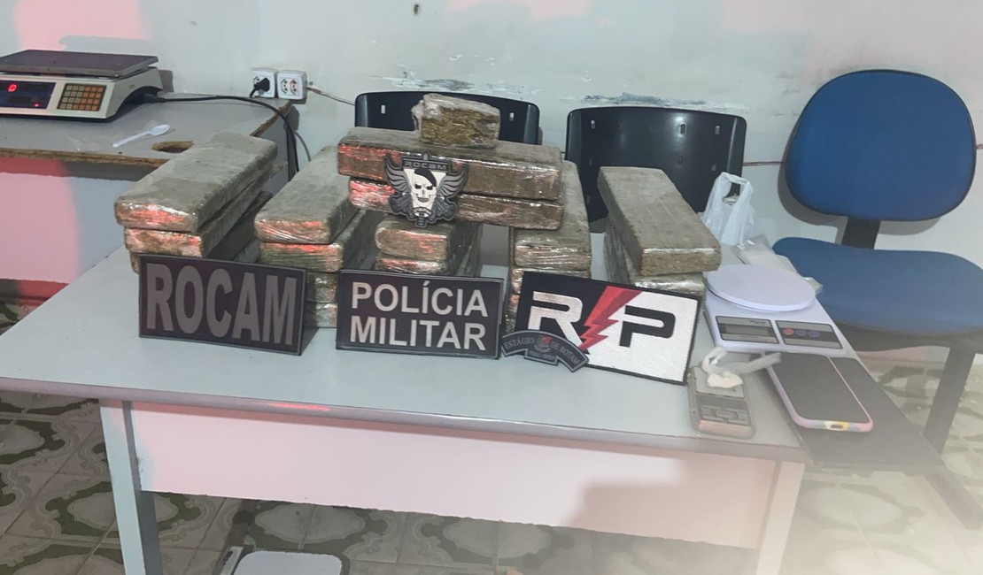 Na última semana do ano, Polícia Militar de Alagoas apreendeu 13 armas e 31 kg de drogas