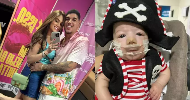 Esposa de Zé Vaqueiro fala sobre evolução de saúde do filho do casal nas redes sociais