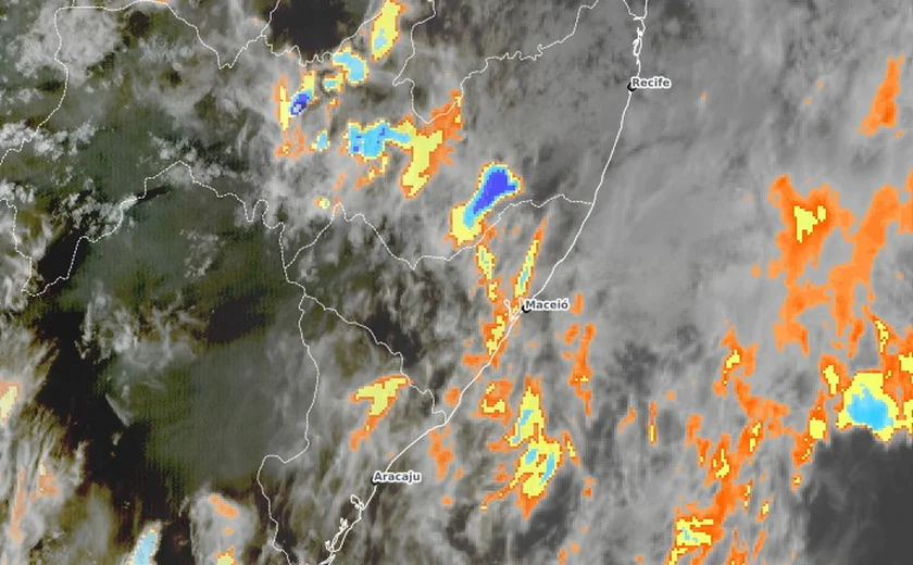 Semarh prevê chuvas passageiras, intercaladas com tempo seco neste fim de semana em Alagoas