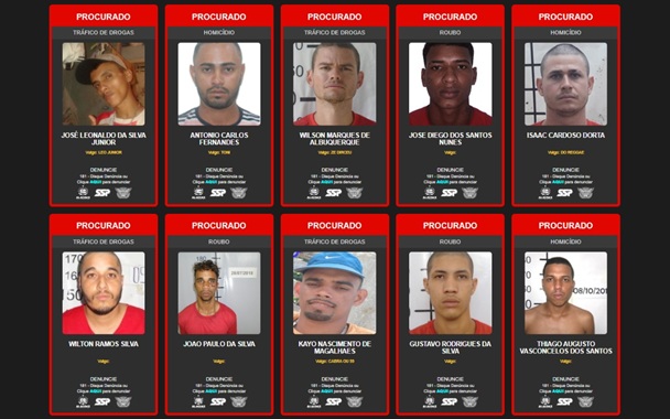 Segurança Pública lança plataforma com lista de criminosos mais procurados de Alagoas