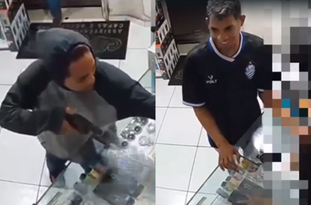 criminosos assaltam duas lojas em seis minutos, em Maceió; uma das vítimas ficou trancada