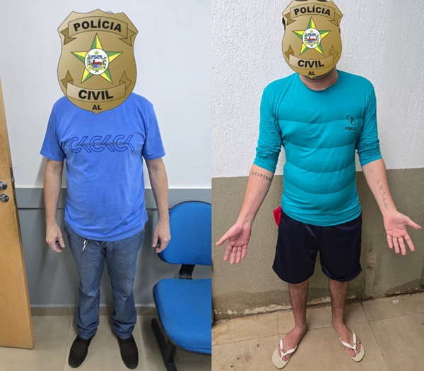 Polícia Civil prende dois homens por violência doméstica em Palmeira dos Índios