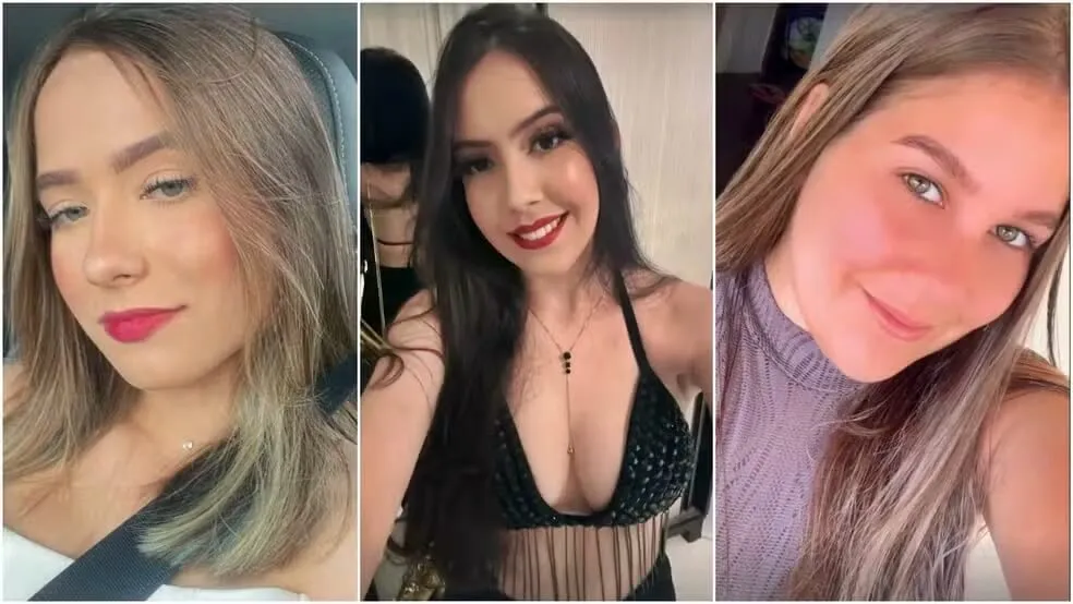 Vitória Cesário (à esquerda), Letícia Hellen (no meio) e Lowrrana Bessa (à direita) morreram (imagem: Arquivo pessoal)