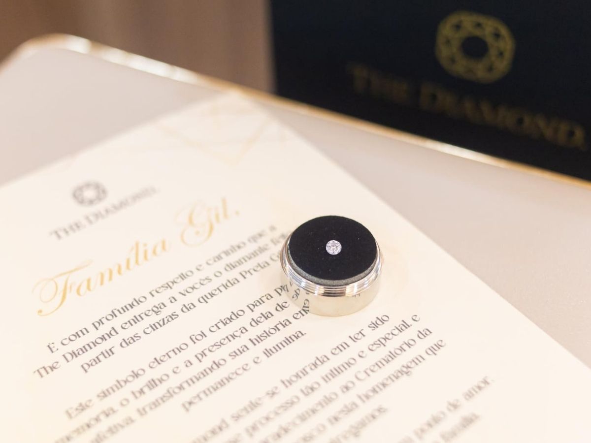 Diamante feito das cinzas de Preta Gil é entregue à família da cantora