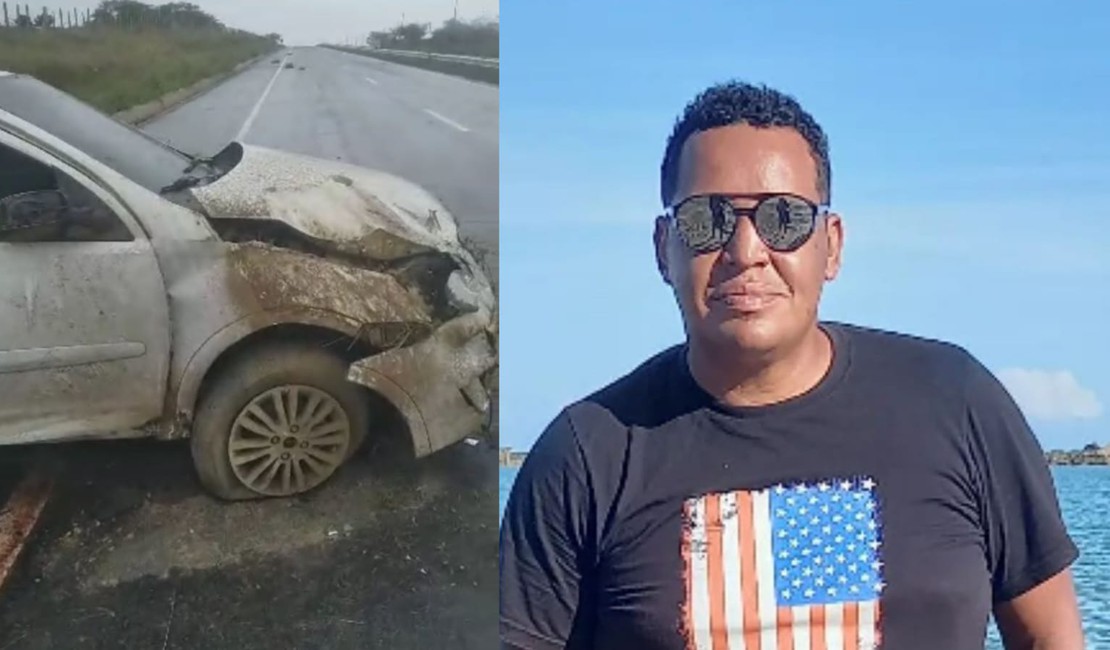 DJ palmeirense é internado no HEA após ficar ferido em capotamento de carro no interior