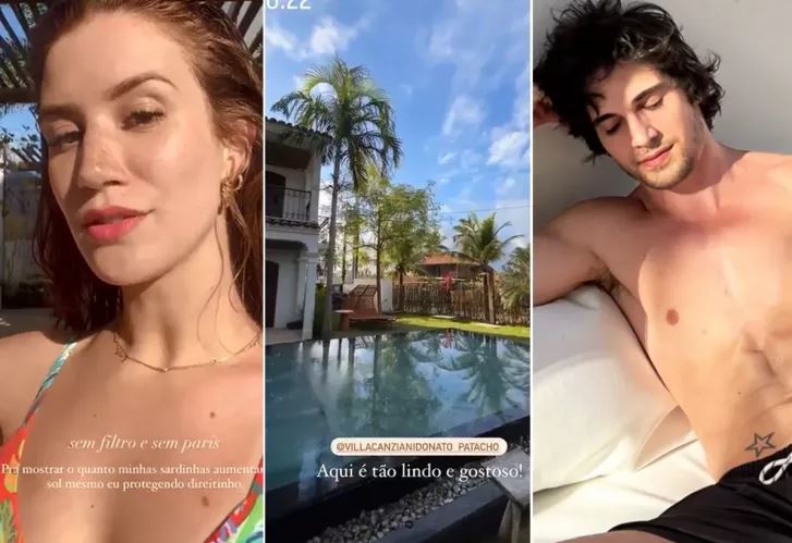 Fiuk e Thaisa Carvalho curtem Alagoas em resort com diária de R$ 3 mil