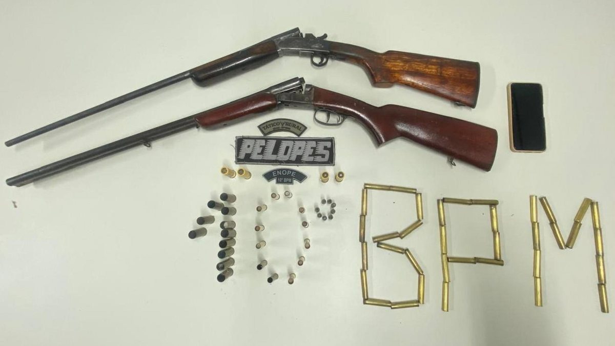 Armas de fogo e drogas são apreendidas pela PM em ações no Agreste