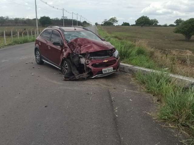 Motorista fica ferido ao tentar desviar de cachorro e atingir poste na AL-115