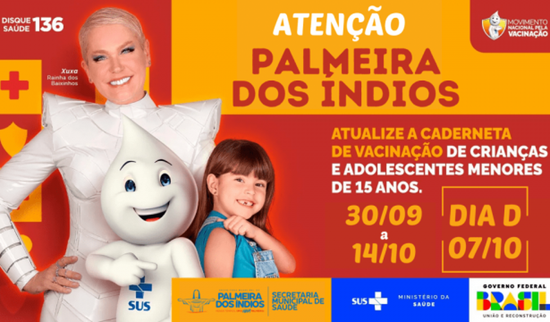 Palmeira inicia Campanha de Multivacinação neste sábado (30)