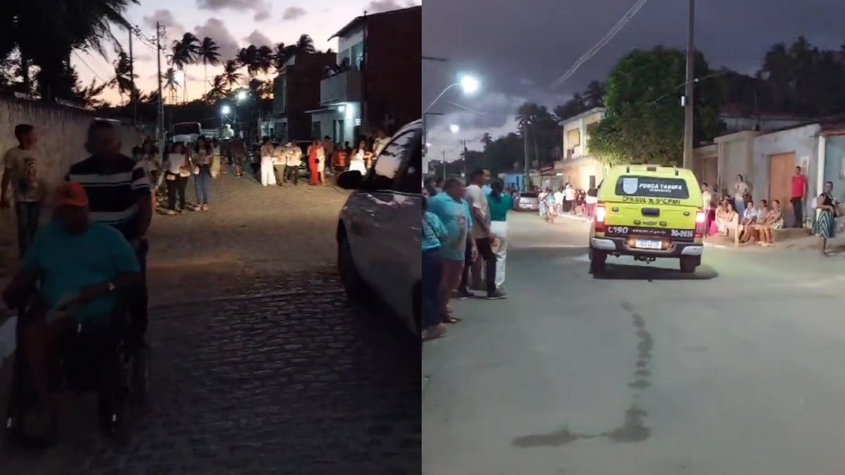 Duas pessoas ficam feridas em atentado a tiros durante procissão de padroeira, em Alagoas