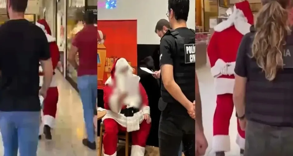 Papai Noel é preso por estupro de vulnerável em shopping