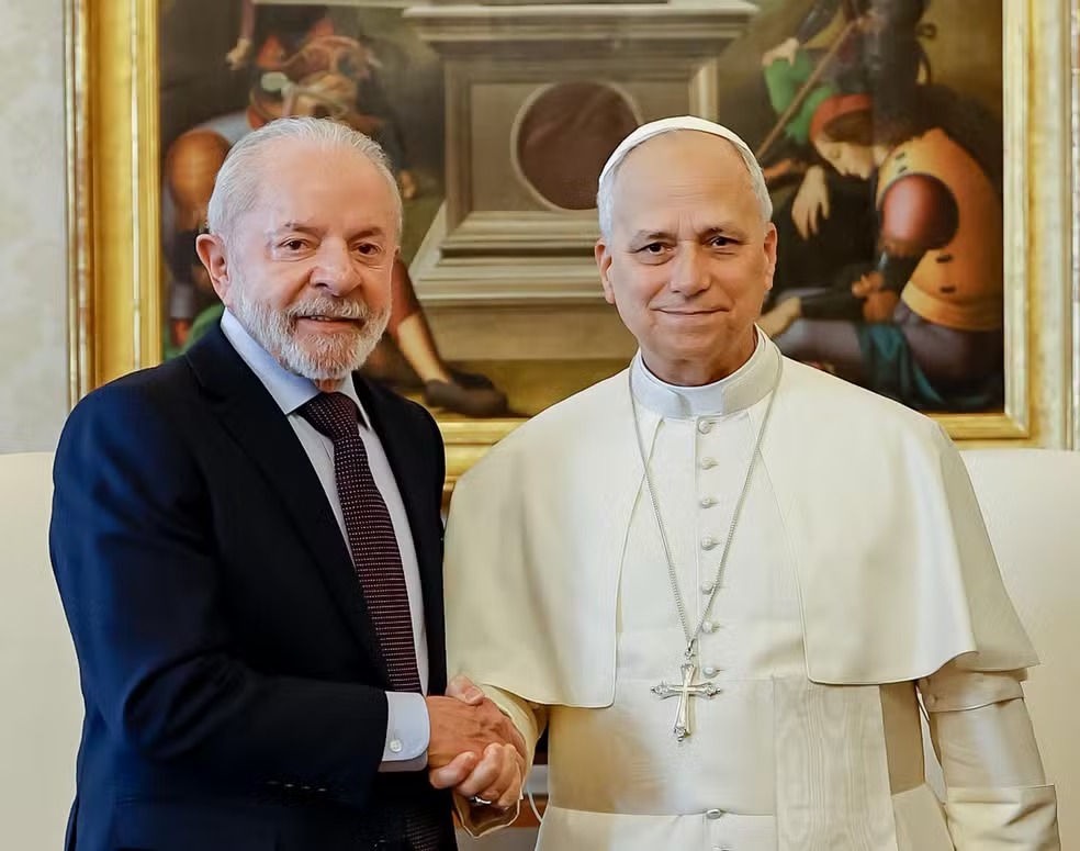 Lula se encontra com Papa Leão XIV no Vaticano