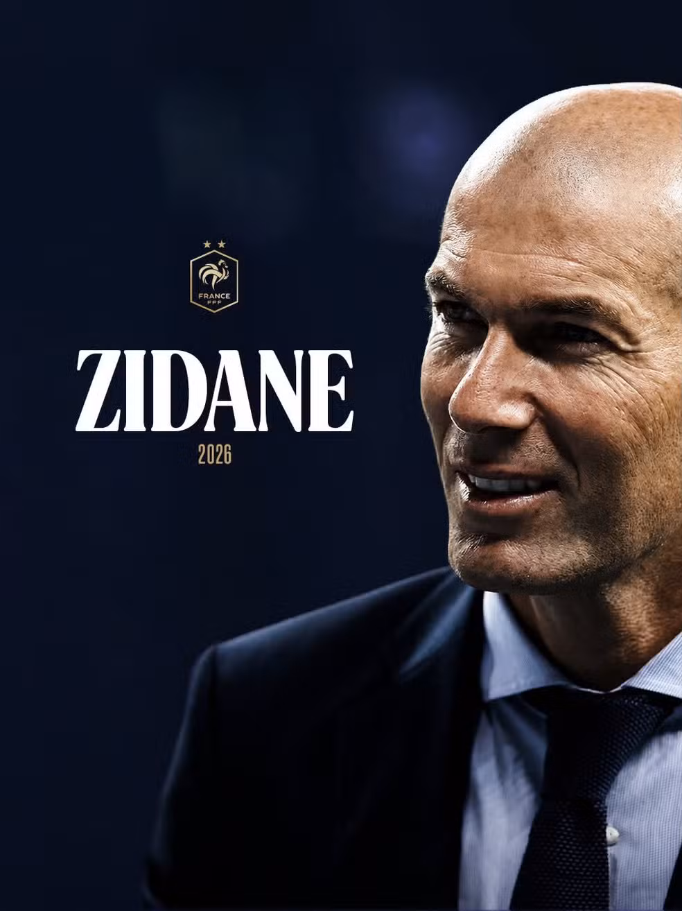 Zidane é o novo técnico da seleção da França — Foto: Divulgação / França