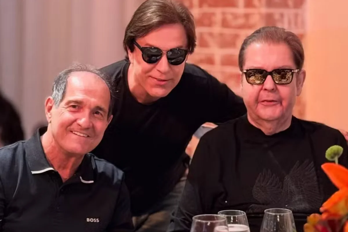 Fotos: Faustão aparece em encontro com Tom Calvalcante e Muricy