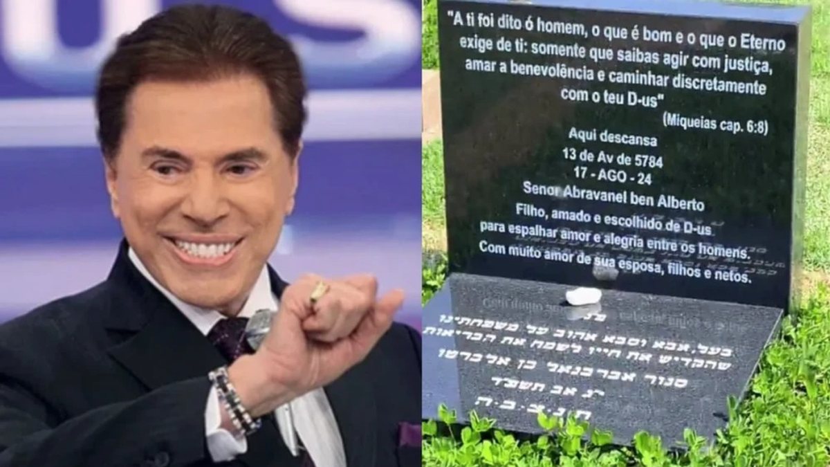 Lápide de Silvio Santos tem erro e chama atenção na web; veja