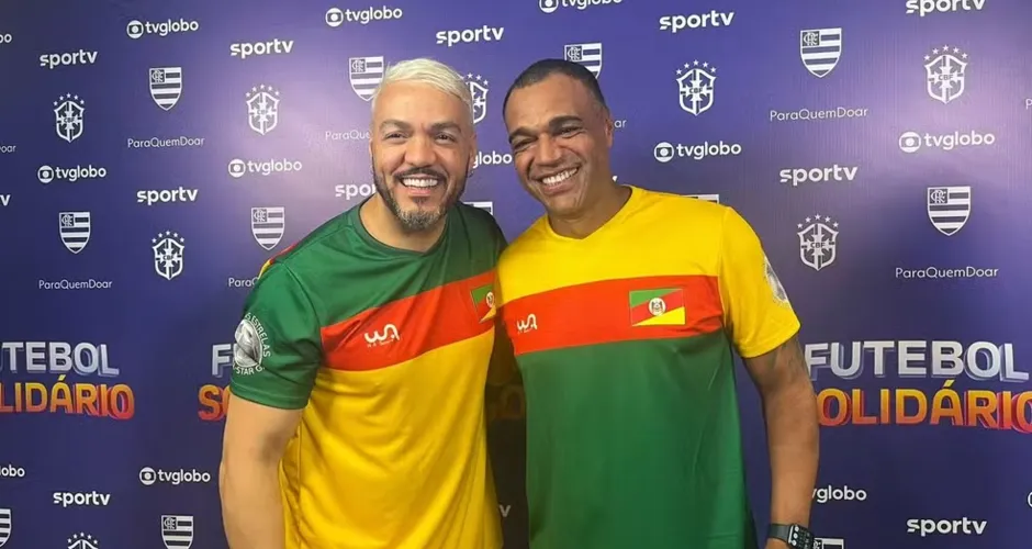 Após briga judicial, Belo e Denilson se encontram pela 1ª vez