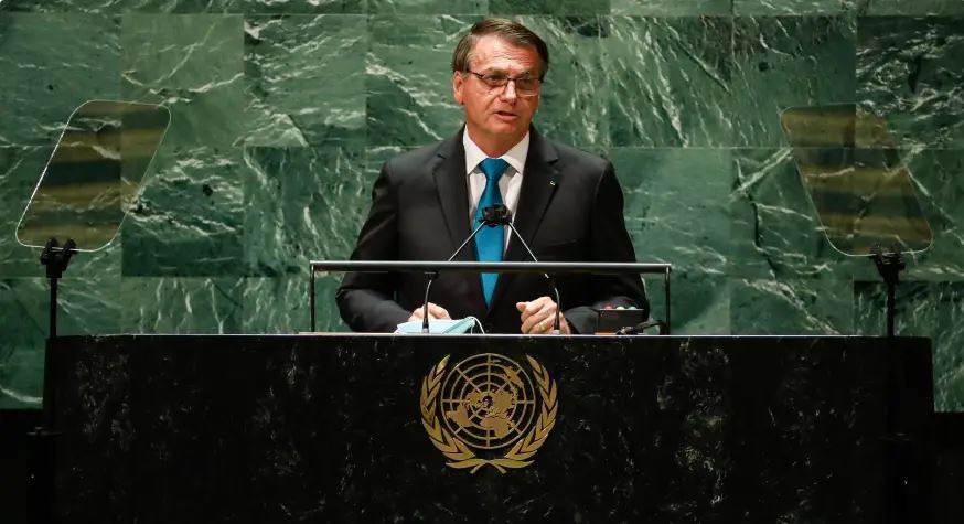 Presidente Jair Bolsonaro discursa na Assembleia Geral da ONU