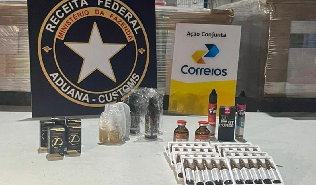 Receita Federal apreende substâncias proibidas nos Correios