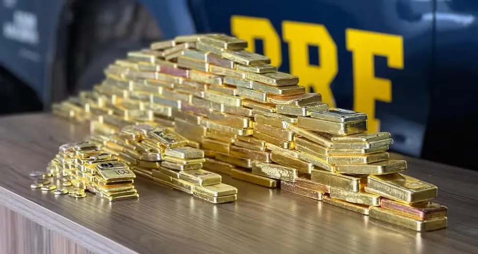 PRF apreende 103 kg de ouro avaliados em mais de R$ 60 milhões