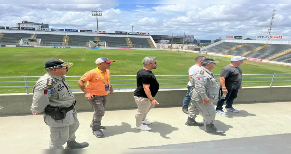 PM de Alagoas garante segurança no Estádio Coaracy da Mata Fonseca