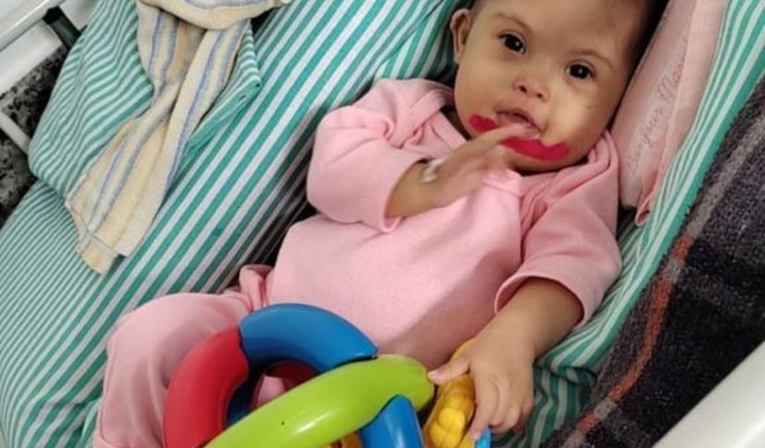 Bebê alagoana de 11 meses precisa fazer transplante de fígado e família faz campanha; saiba como ajudar