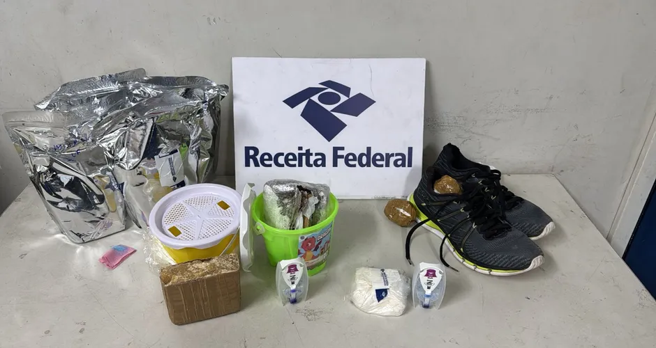 Receita Federal apreende cocaína avaliada em R$ 120 mil com destino a Arapiraca