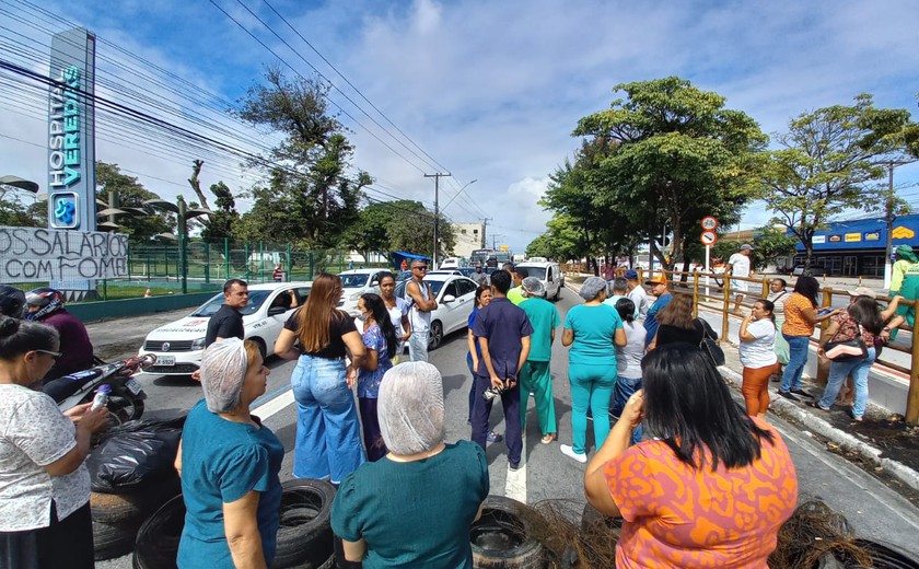 Trabalhadores do Hospital Veredas entram no 7º dia de greve por atraso de salários e férias