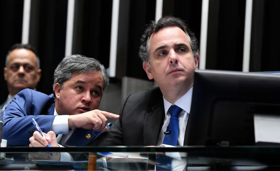 Efraim Filho (União-PB) e Rodrigo Pacheco (PSD-MG) (JEFFERSON RUDY/JEFFERSON RUDY/AGÊNCIA SENADO)