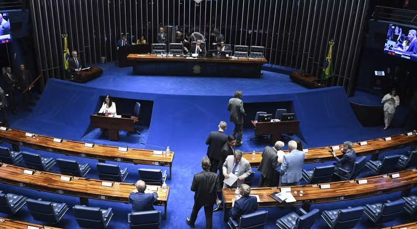 Plenário do Senado Federal durante sessão deliberativa ordinária. Ordem do dia. — Foto: Jonas Pereira/Agência Senado