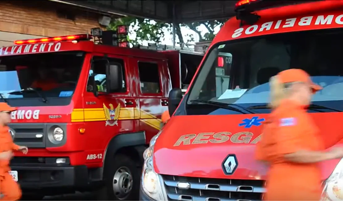 Bombeiro do 4° BBM sofre lesão enquanto trabalhava em Palmeira dos Índios