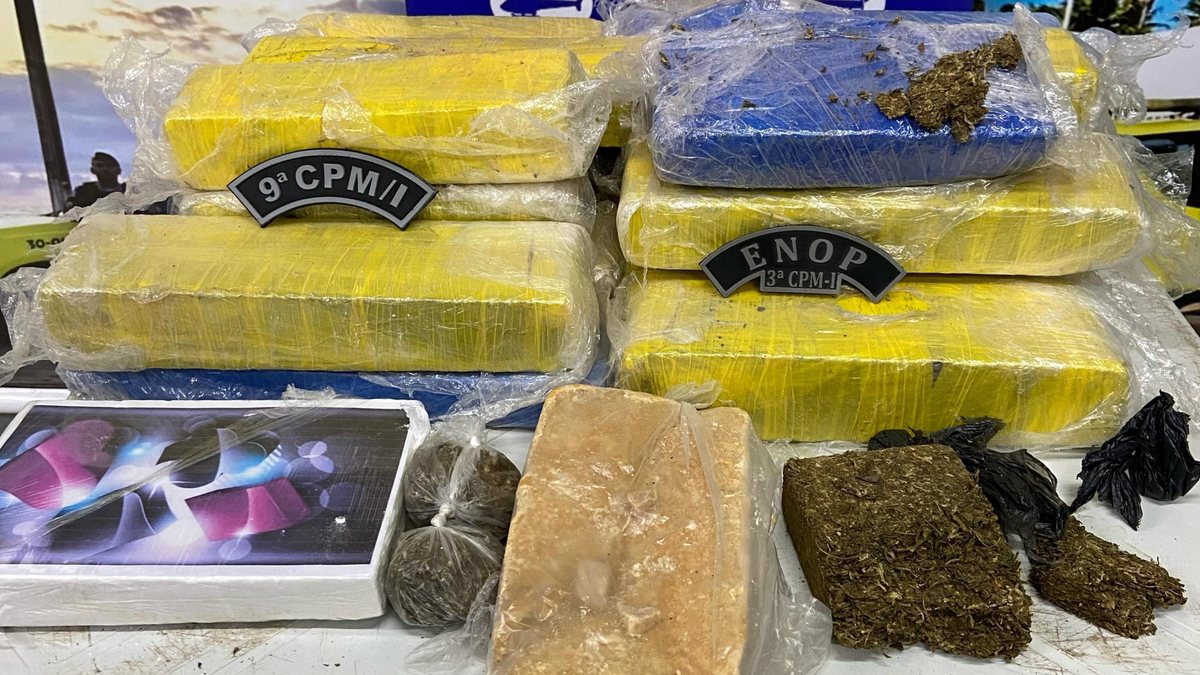 PM apreende mais de 154 kg de drogas e 37 armas de fogo