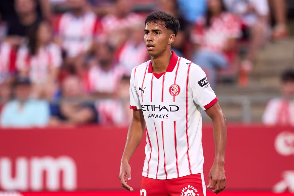Vitor Reis está em sua primeira temporada no Girona — Foto: Getty Images